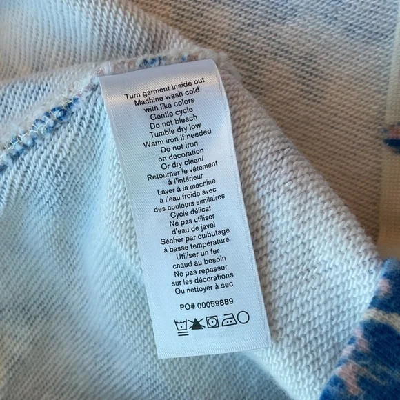 rag & bone women’s Floral Hoodie - Picture 8 of 8